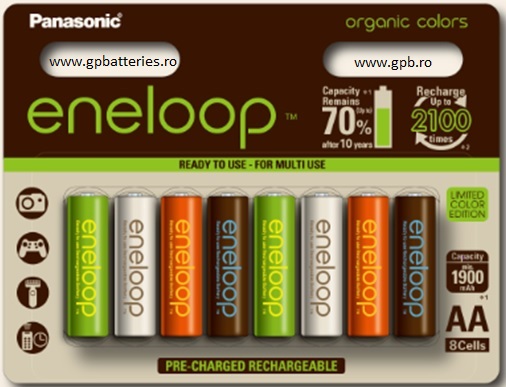 Eneloop Organic Colors AA Made in Japan