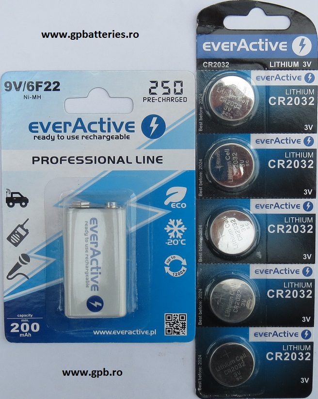 Acumulator Everactive 9V 250 mA