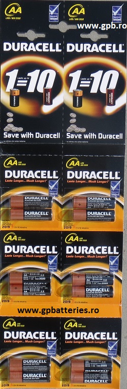 Baterie AA R6 alcalina Duracell ambalare folie 12