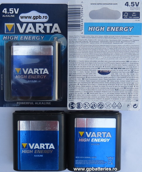 Baterie alkalina VARTA 3LR12