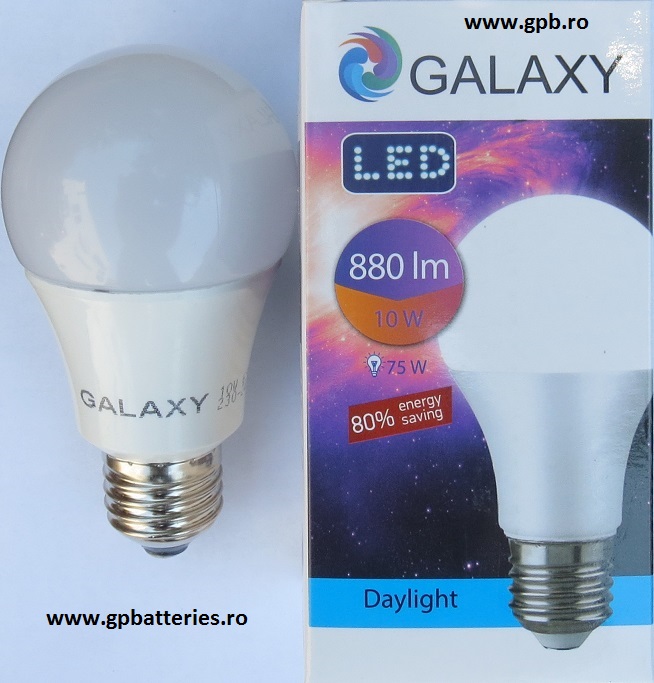 Bec LED E27 10W 6500K A60 balon mare Galaxy