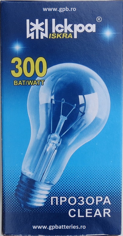Bec clar E27 300W 220V Iskra