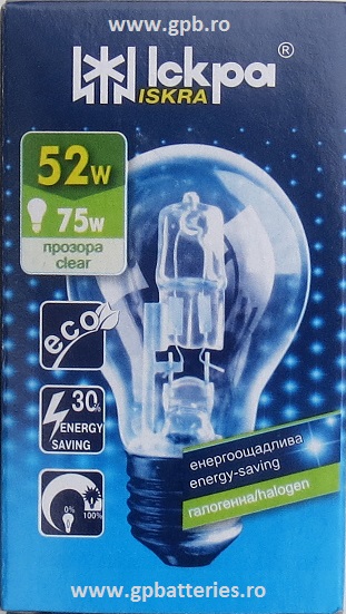 Bec clar E27 52W 220V Iskra
