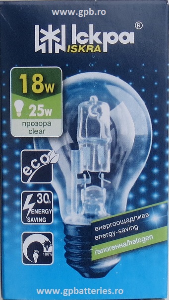Bec clar E27 18W 220V Iskra