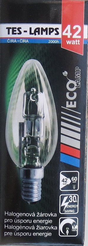 Bec clar lumanare E 14 42 W halogen 230 volti Iskra