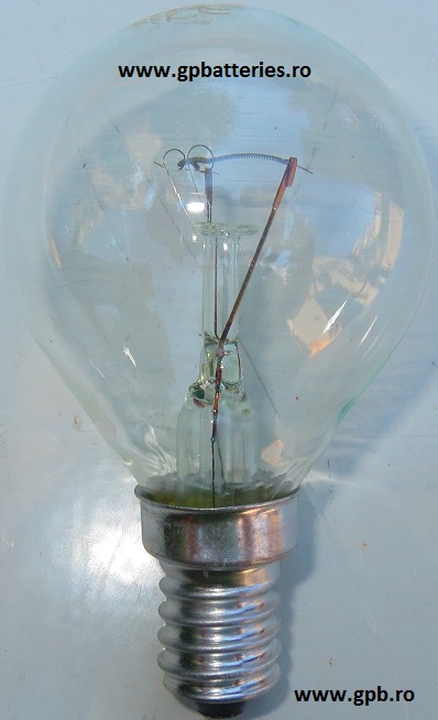 Bec clar balon mic E14 40W 220V Iskra