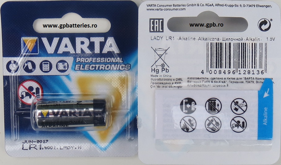 Baterie alcalina LR1 910A Varta