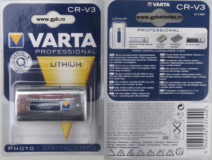 Varta baterie litiu CR-V3