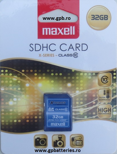 Card memorie 32Gb SD X-Series SDHC Class 10 Maxell original 