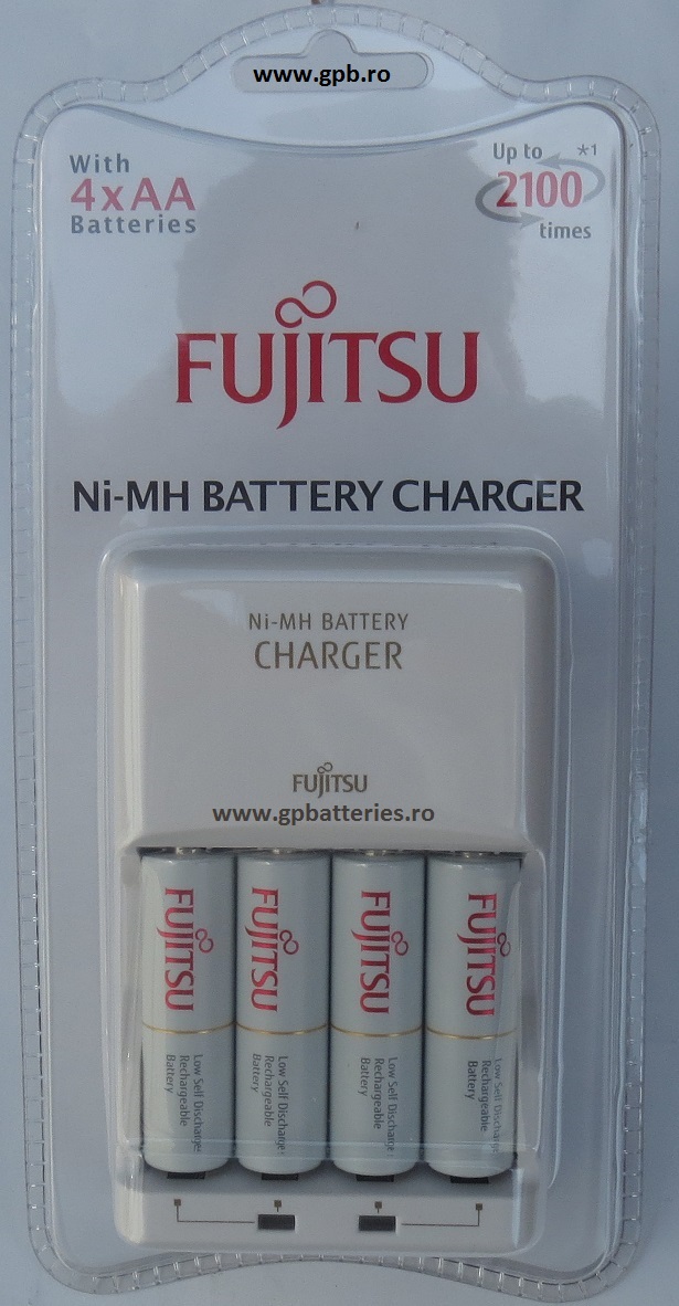 Fujitsu incarcator include 4 acumulatori Ni-MH AA(R6) 1900mA
