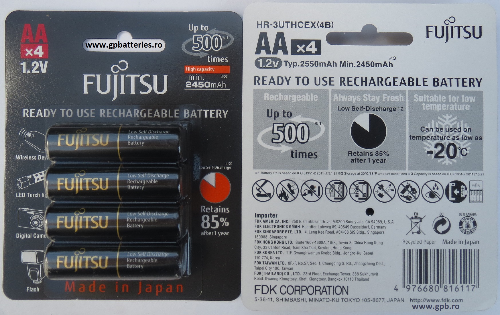 Fujitsu acumulator Ni-MH AA (R6) 2500mA