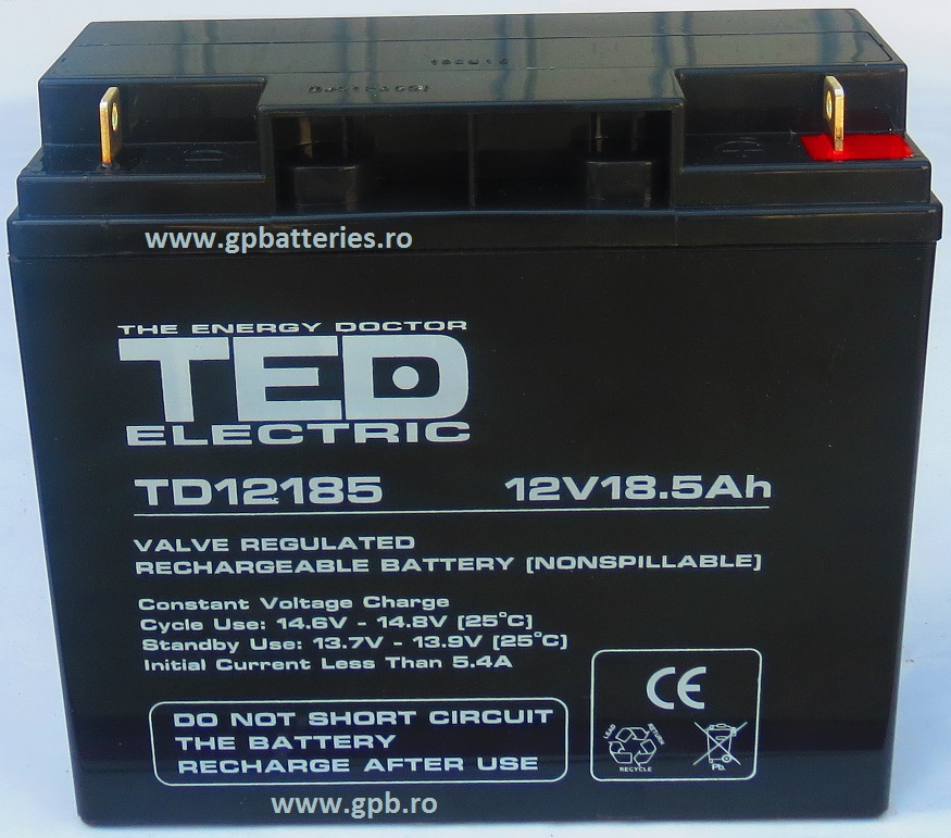 Acumulator etans 12V 18,5A TED AGM