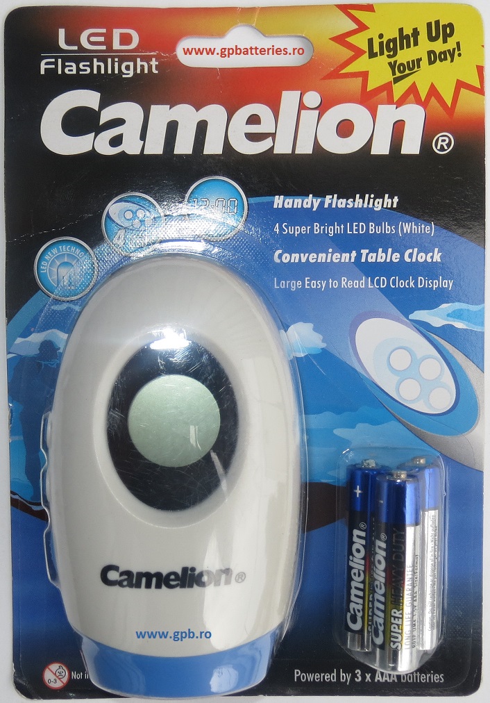 Camelion Germania lanterna 4 LED + ceas include 3x AAA(R3) FC4L3R03