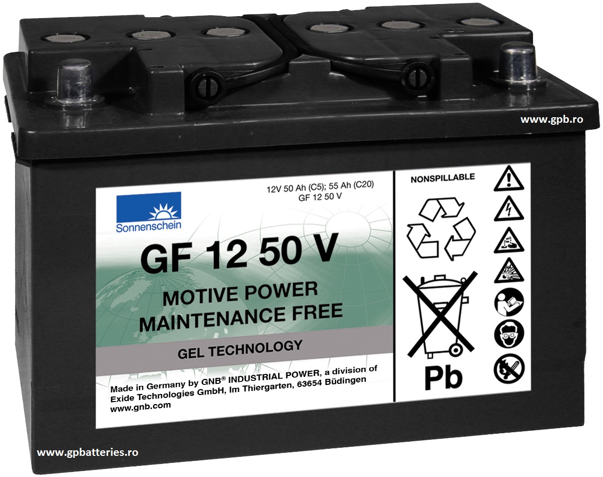 Acumulator de tractiune 12V 50A Sonnenschein