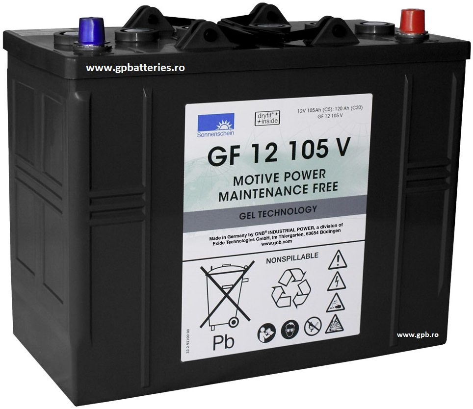 Acumulator de tractiune 12V 105A Sonnenschein