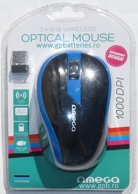 Mouse wireless Omega OM0415BBL