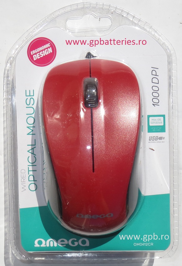 Mouse cu fir Omega OM0412C