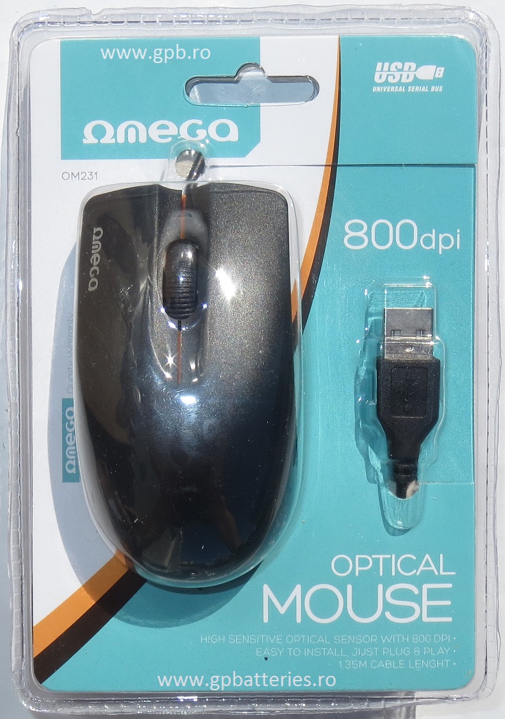 Mouse cu fir Omega OM231