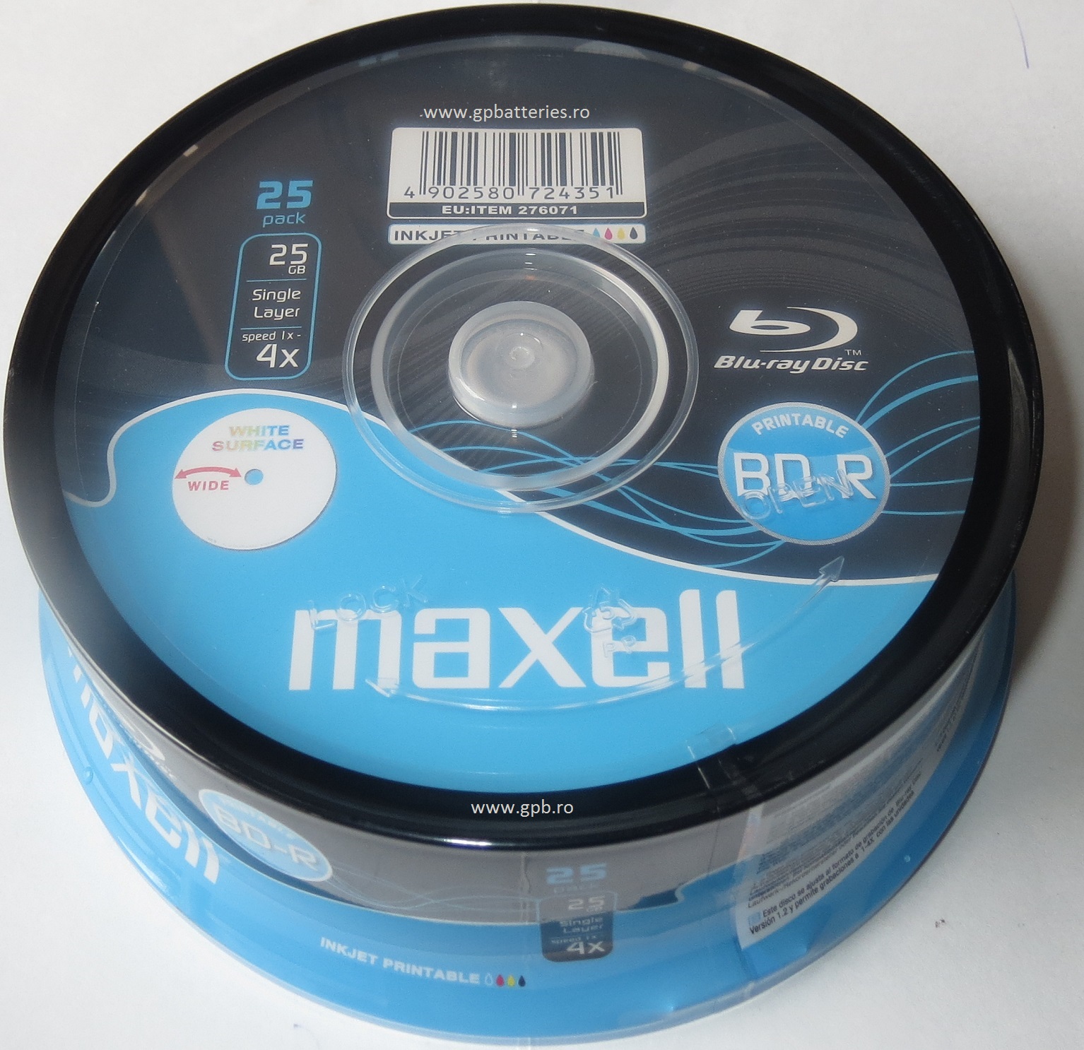 Maxell printabil BD-R 25Gb 4X Blu Ray printabil SHR25 276071