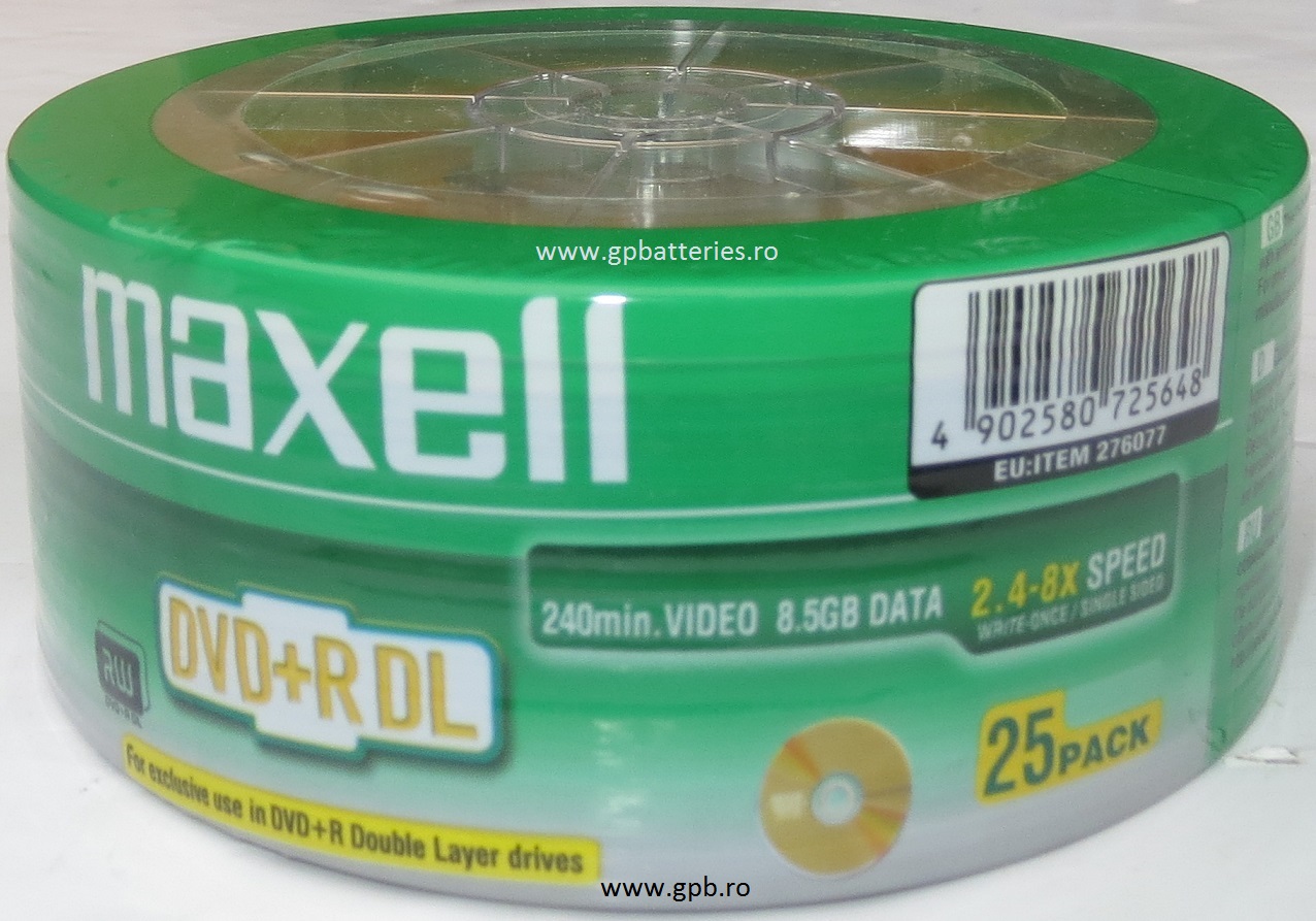 Double layer DVD +++ R 8,5Gb 8X Maxell 276077