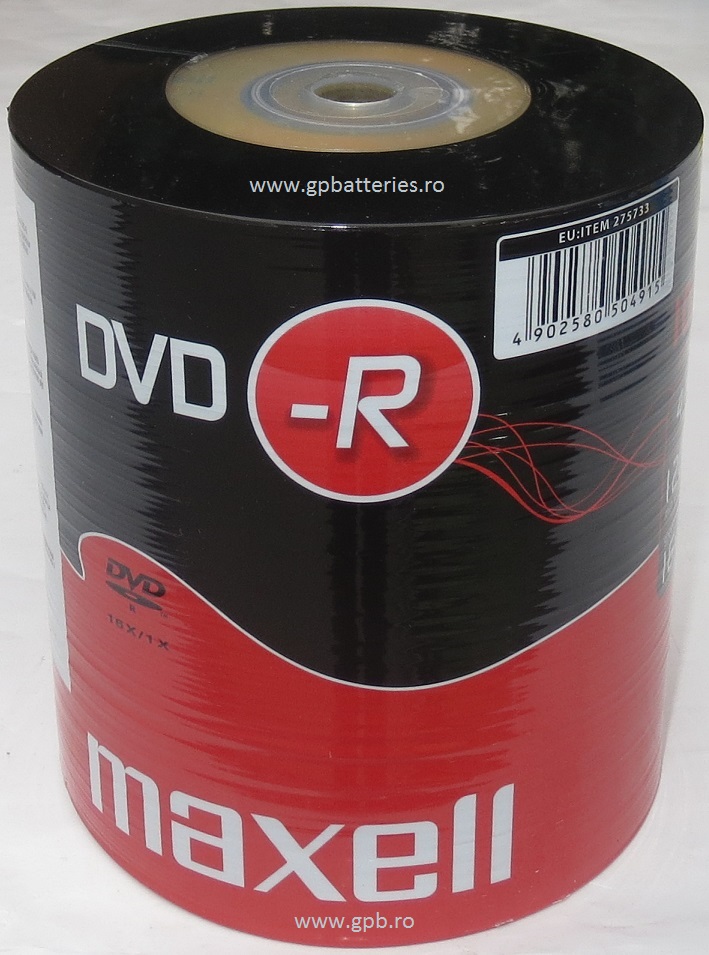 Maxell DVD --- R 4,7 Gb 120 minute 16X fara carcasa bulk100 275733 