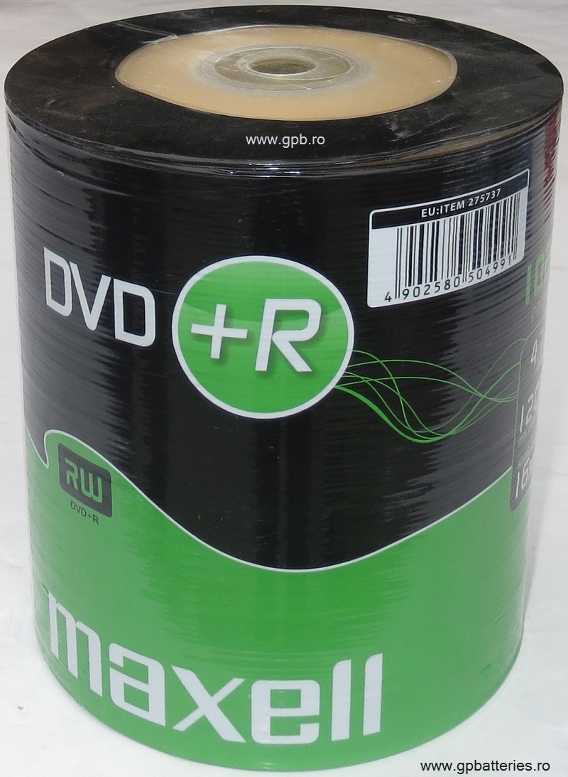Maxell DVD +++ R 4,7 Gb 120 minute 16X fara carcasa bulk100 275737