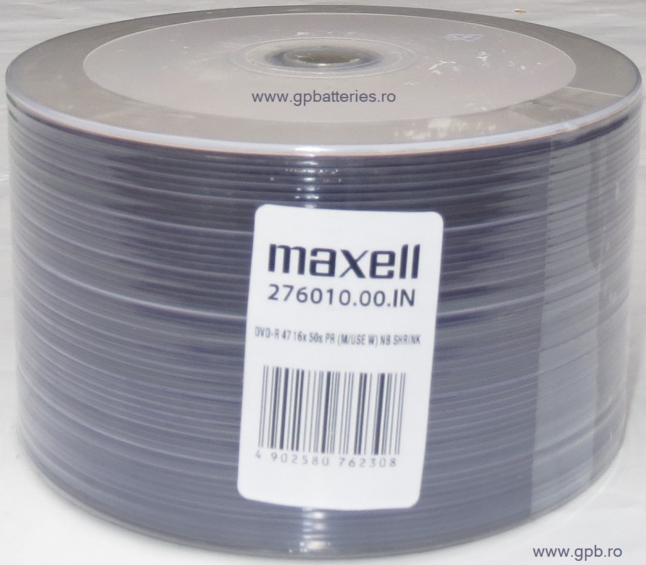 Maxell DVD --- R 4,7 Gb 120 minute 16X fara carcasa bulk50 276010