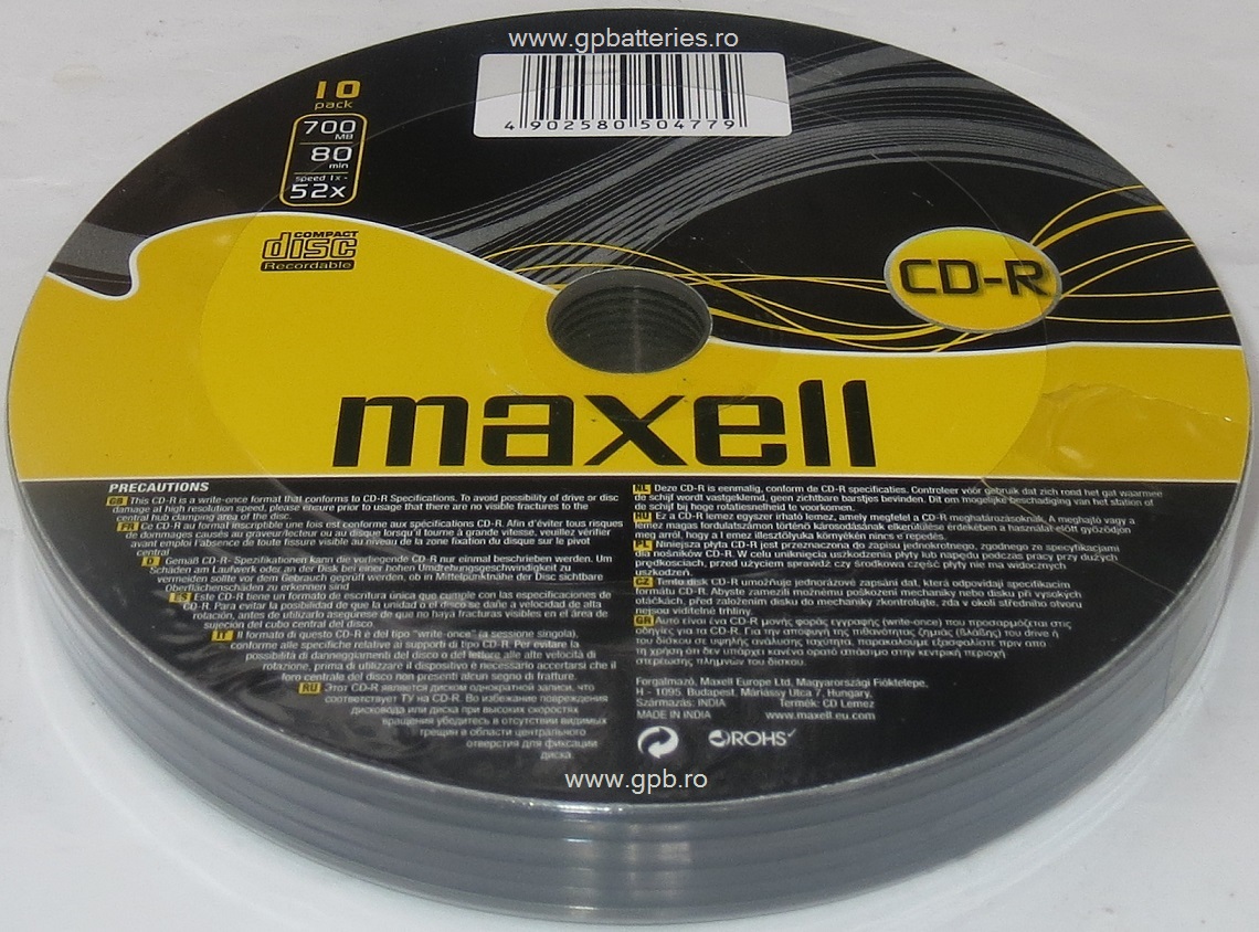 CD Recordable Maxell bulk10 624034 