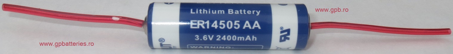 Baterie litiu 14505 EWT AA cu conexiuni