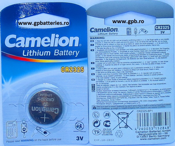 Baterie litiu CR2325 Camelion Germania