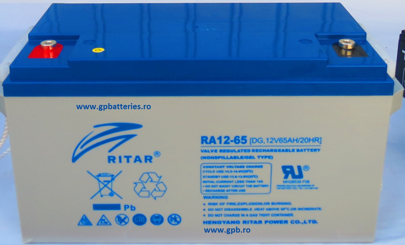 Acumulator etans 12V 65A GEL Ritar