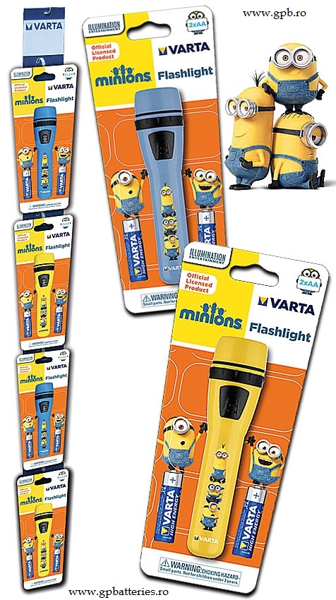 Lanterna de mana Varta Minions set de 4 bucati 140318