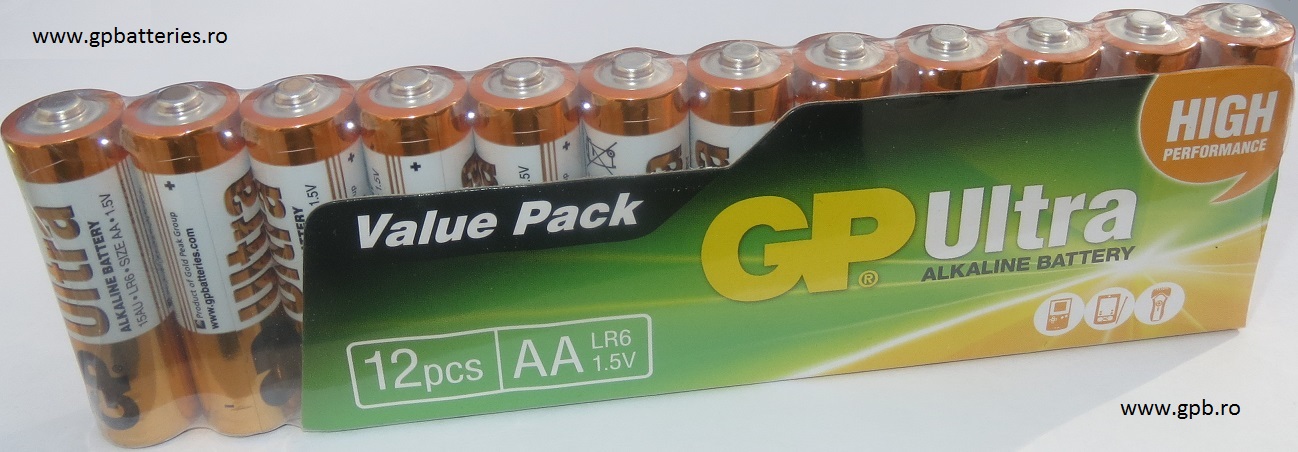 Baterie ultraalcalina R6 AA 15AU GP Batteries bulk 12 bucati 