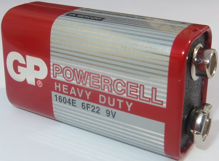 Baterie rosie nealcalina 9V GP Batteries bulk 1604E