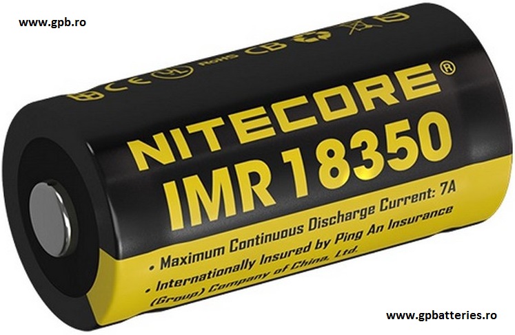 Acumulator Nitecore IMR18350 Litiu