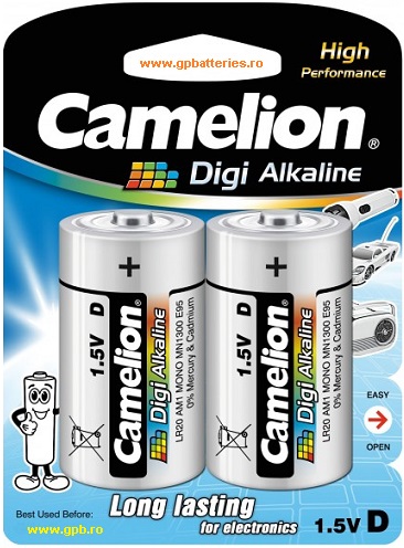 Camelion Germania baterie DIGI alcalina D (LR20) B2