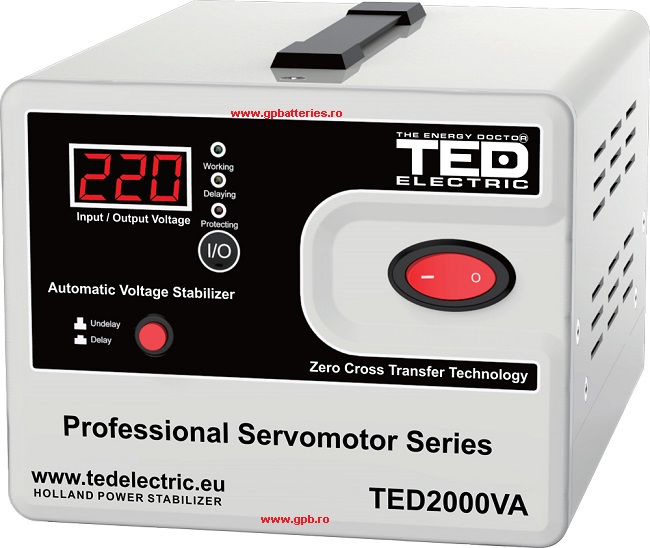 Stabilizator retea maxim 2000VA-SVC cu servomotor TED2000SVC