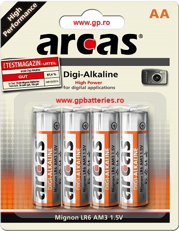 Arcas Germania baterie DIGI alcalina AA (LR6) B4