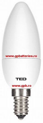 Bec LED lumanare E14/ 3W /220V/2700K C37 250lm TED403C