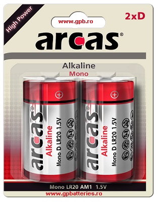 Arcas Germania baterie alcalina High Power D LR20