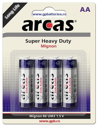 Arcas Germania baterie Super Heavy Duty AA R6