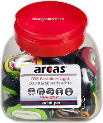 Arcas Germania lanterna breloc 1 led COB diverse culori bulk