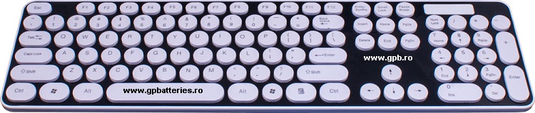 Tastatura TED-4 + mouse wireless BLACK+WHITE TD88S 20799