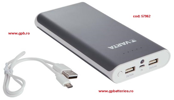 Incarcator portabil Varta 16000mAh 57962