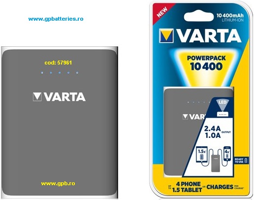 Incarcator portabil Varta 10400mah 57961