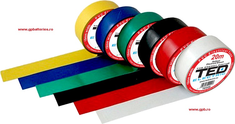 Banda electroizolanta TED / GP 19mm x 20m diverse culori