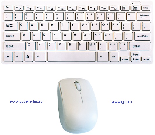 Tastatura TED-2 + mouse wireless mini white TDM10 606076