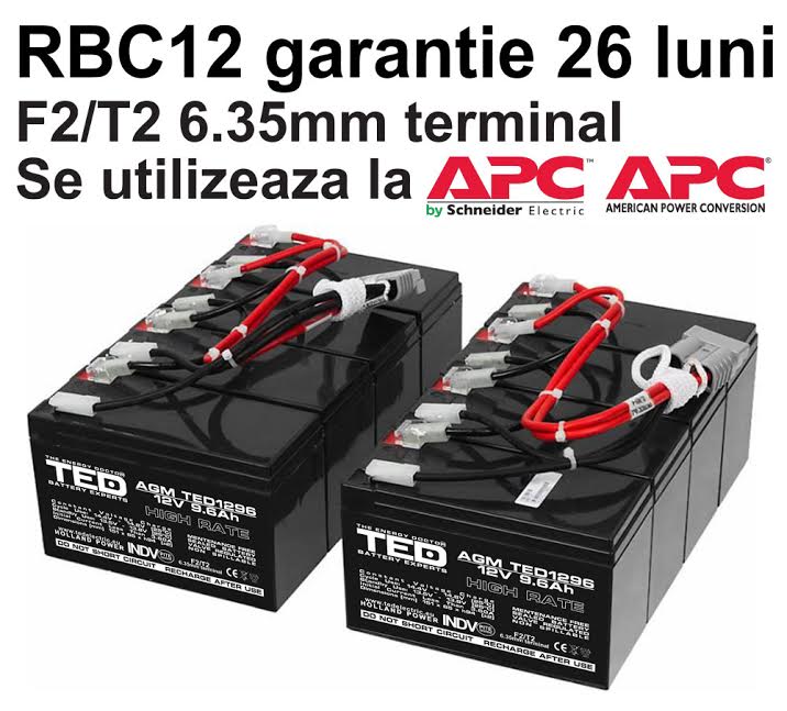 Acumulatori compatibili APC RBC12 din Olanda