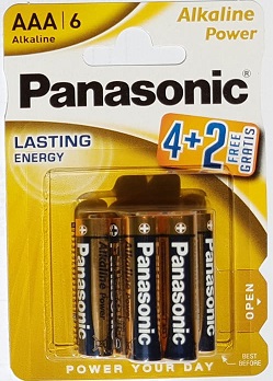 Panasonic baterie alcalina AAA (LR3) Power Bronze Blister 6