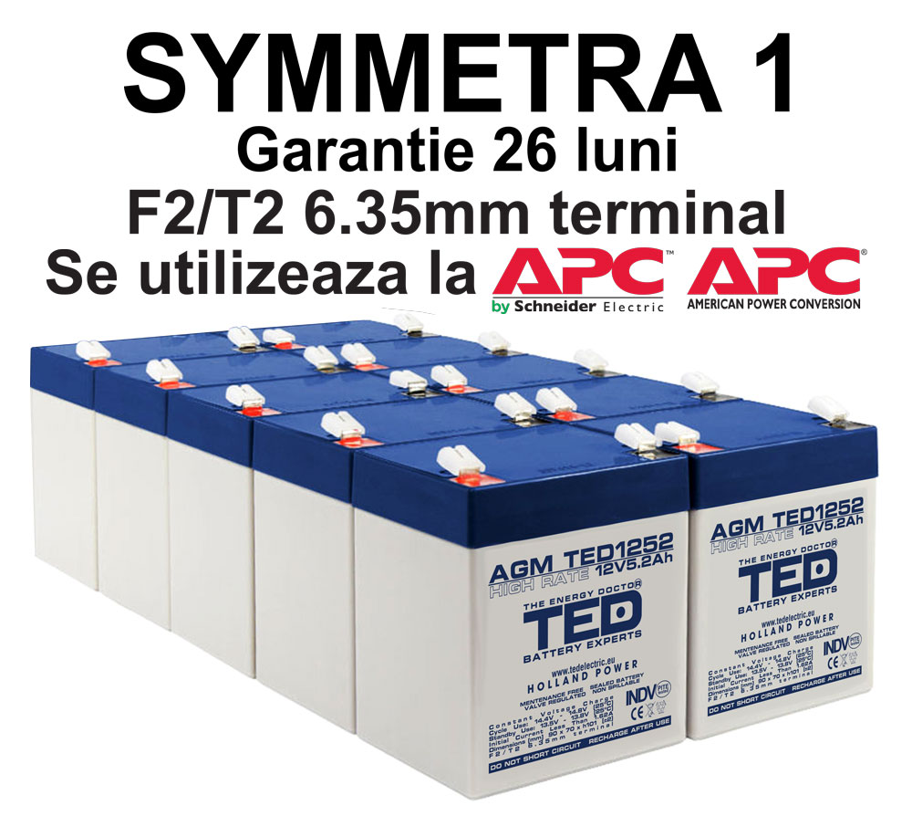 Acumulatori compatibili Symmetra 1 APC 
